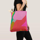 Garden Riff Pink Tote Bag トートバッグ (クローズアップ)