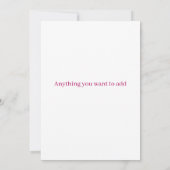 Garden Romance: Light Pink Floral Wedding 招待状 (裏面)