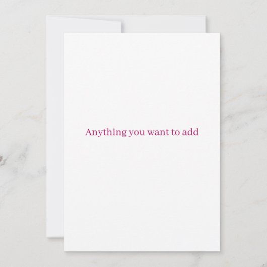 Garden Romance: Light Pink Floral Wedding 招待状 (裏面)