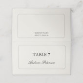 Garden Romantic Minimalist Elegant Wedding プレイスカード (外部開封)