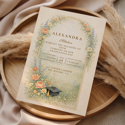 Garden Rose Graduation Celebration 招待状