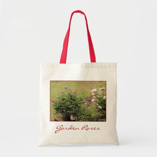 Garden Roses Budget Canvas Tote トートバッグ (正面)