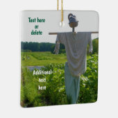 Garden Scarecrow Nature Personalized セラミックオーナメント (右)