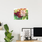 Garden Scripture Genesis Petunia Flowers ポスター (ホームオフィス)