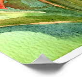 Garden Scripture Luke 12:27 Daylily Flowers ポスター (角)