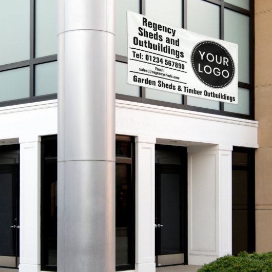 Garden Sheds Fence Panels and Outbuildings 横断幕 (ビルの外側)