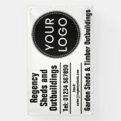 Garden Sheds Fence Panels and Outbuildings 横断幕 (縦)