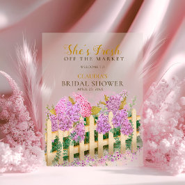 Garden She's Fresh off Market ブライダルシャワー アクリル招待状