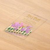 Garden She's Fresh off Market ブライダルシャワー アクリル招待状 (レイダウン)