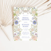 Garden Spring Floral Bridal Shower 招待状