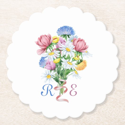 Garden Spring Wedding ペーパーコースター (正面)