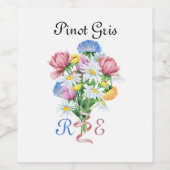 Garden Spring Wedding ワインラベル (シングルラベル)