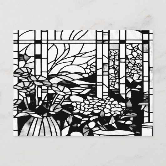 Garden Stained Glass  シーズンポストカード (正面)