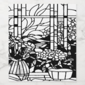 Garden Stained Glass ワインラベル (シングルラベル)