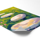 Garden Stepping Stones Watercolor Painting ポスター (角)