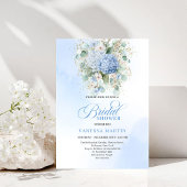 Garden Style Blue Hydrangea Bridal Shower Invites 招待状