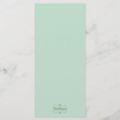 Garden Succulentブライダルシャワーメニュー メニュー (裏面)