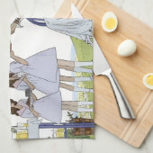 Garden tea party  キッチンタオル (四つ折り)