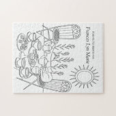 Garden Tea Party & Sleeping Cat Jigsaw Puzzle ジグソーパズル (横)