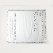 Garden Tea with the Bride to Be Bridal Shower Back タペストリー (正面(横))