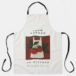 Garden to Kitchen Tomato Apron - Farm Fresh Gift エプロン
