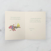 Garden Trellis Antique Dolls 5" x 7" Card サンキューカード (内部)