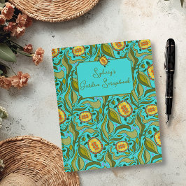 Garden Turtles Pattern Custom Scrapbook