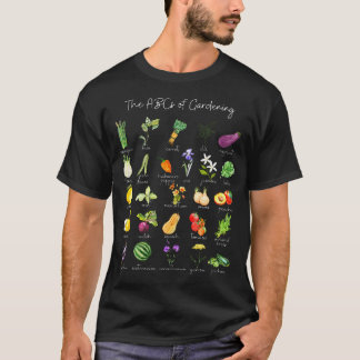 Garden Vegetable Alphabet Gardener Gardening Veggi Tシャツ