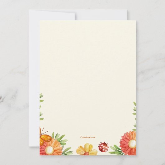 Garden Visitors 招待状 (裏面)