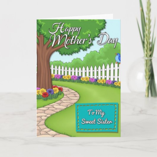 Garden Vista Mothers Day Card カード (正面)