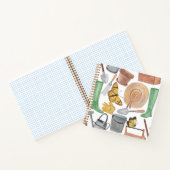 Garden watercolor set tools of pattern  ノートブック (内部)