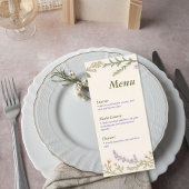 Garden Wedding Reception Menu メニュー
