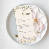 Garden Wedding Reception Menu メニュー