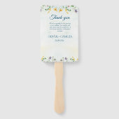 Garden Wild Flowersお洒落プログラムのタイムライン ハンドファン (裏面)