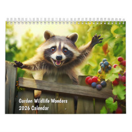 Garden Wildlife Wonders 2026 Calendar カレンダー