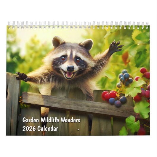 Garden Wildlife Wonders 2026 Calendar カレンダー (カバー)
