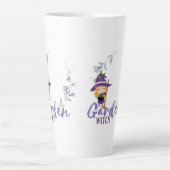 GARDEN WITCH -文字、スペル、サインでパーソナライズ カフェラテマグ (正面)