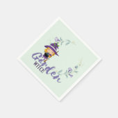 GARDEN WITCH -文字、スペル、サインでパーソナライズ スタンダードカクテルナプキン (角)