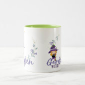 GARDEN WITCH -文字、スペル、サインでパーソナライズ ツートーンマグカップ (中央)