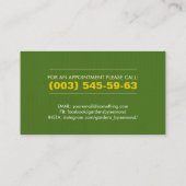 Gardenerサービスのカラフルアイコンクール- モダン 名刺 (裏面)