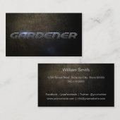 Gardener business card 名刺 (正面/裏面)