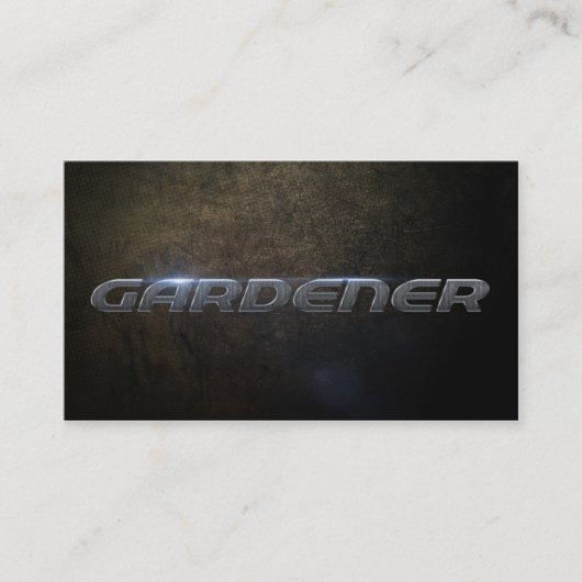 Gardener business card 名刺 (正面)
