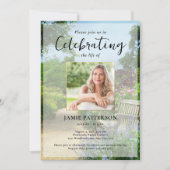 Gardener, Celebration of Life Custom Photo Funeral 招待状 (正面)