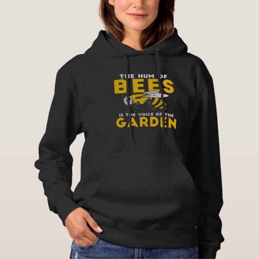 Gardener Cute Flowers Garden Plants Gardening Bee パーカ (正面)