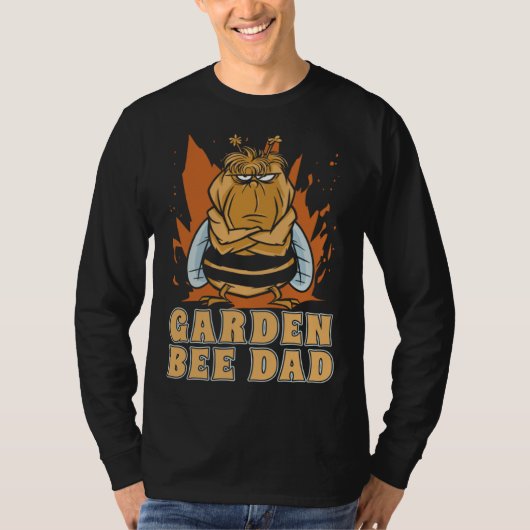 Gardener Dad Flowers Garden  Plants Gardening Bees Tシャツ (正面)
