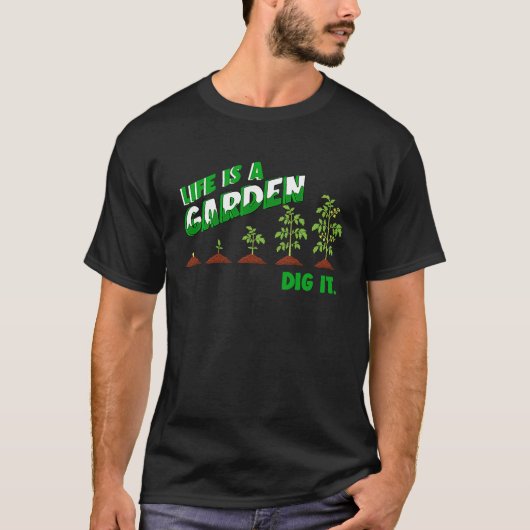 Gardener horticulture gardening landscaping garden tシャツ (正面)
