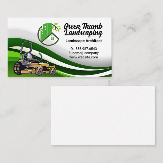 Gardener | Landscaping Vehicle  名刺 (正面/裏面)