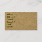 Gardener´sの歓喜 名刺 (裏面)