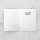 Gardener Sage Advice for Joy and Cheer with Name シーズンカード (内部)