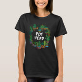 Gardener Succulents Pot Head Plant Cactus Gardenin Tシャツ (正面)
